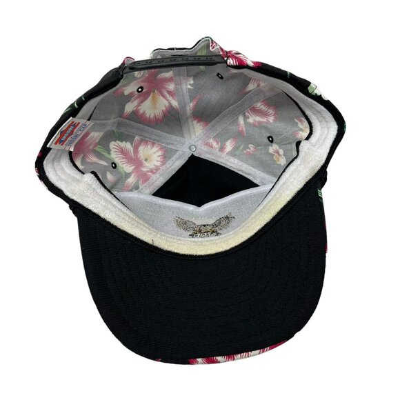Hawk Transport Dallas Texas Vintage Strapback Floral Hat Cap Trucking Trucker - Picture 7 of 9